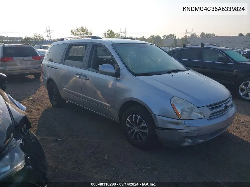 KNDMG4C36A6339824 2010 Kia Sedona Lx