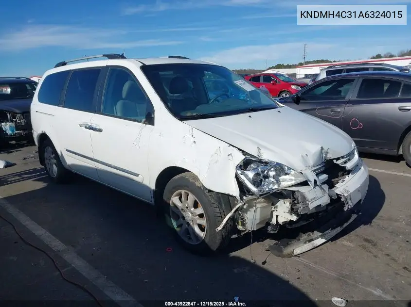 KNDMH4C31A6324015 2010 Kia Sedona Ex