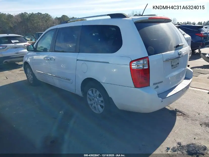 KNDMH4C31A6324015 2010 Kia Sedona Ex
