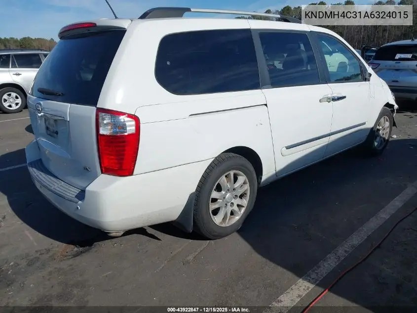 KNDMH4C31A6324015 2010 Kia Sedona Ex