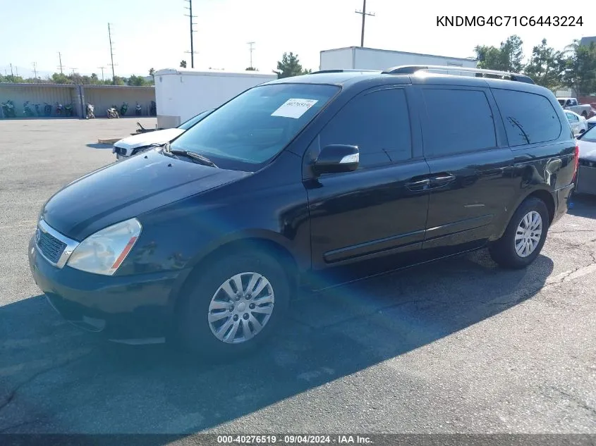 KNDMG4C71C6443224 2012 Kia Sedona Lx