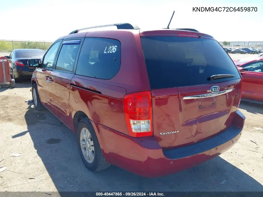 KNDMG4C72C6459870 2012 Kia Sedona Lx