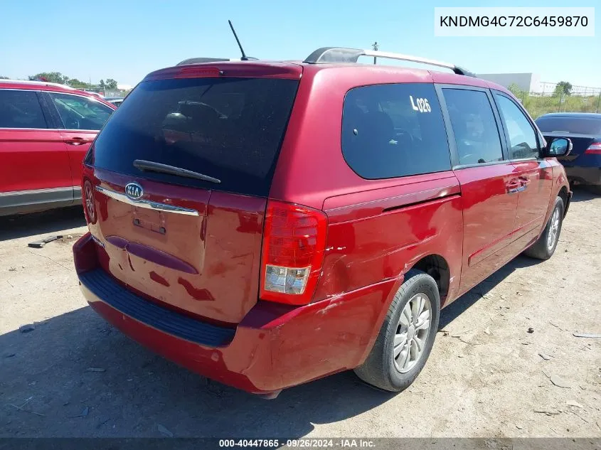 KNDMG4C72C6459870 2012 Kia Sedona Lx