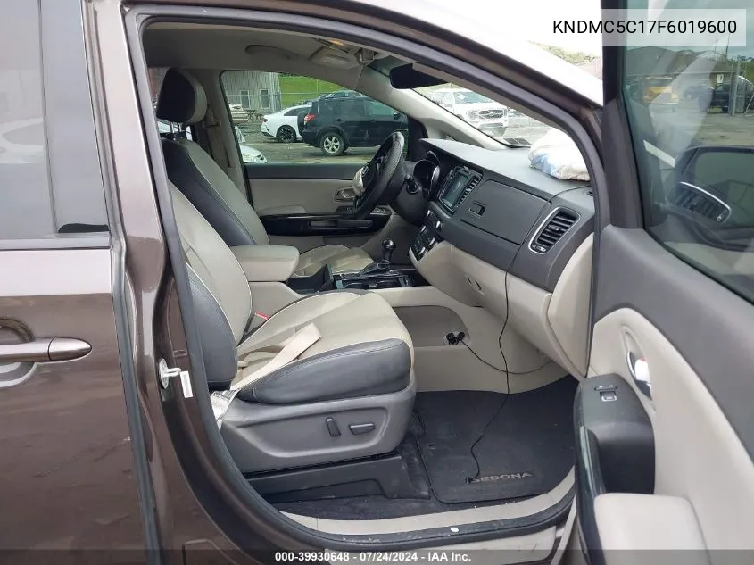 KNDMC5C17F6019600 2015 Kia Sedona Sx