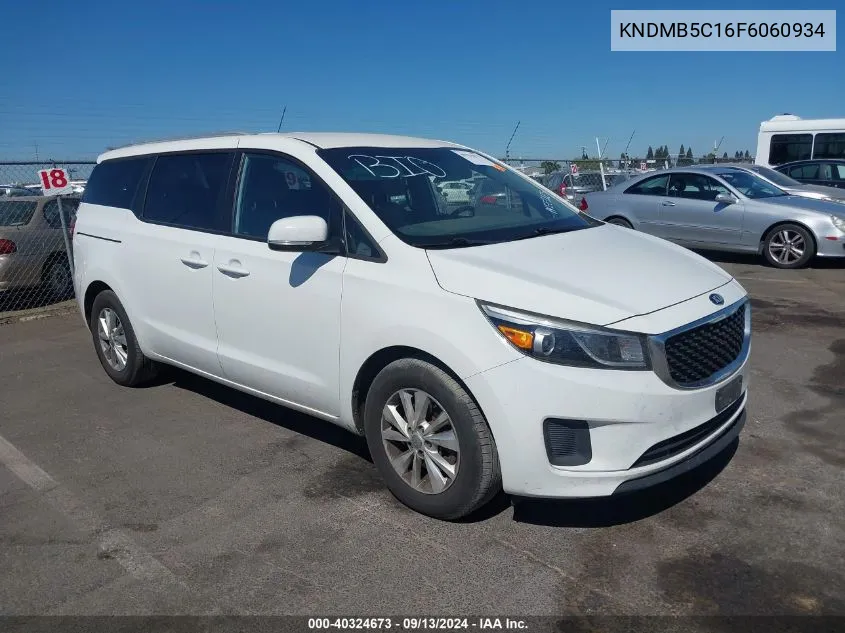 KNDMB5C16F6060934 2015 Kia Sedona Lx