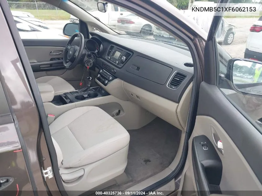 KNDMB5C1XF6062153 2015 Kia Sedona Lx