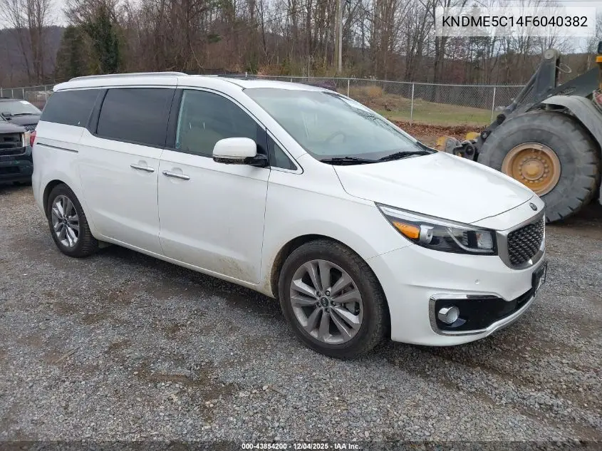 KNDME5C14F6040382 2015 Kia Sedona Sx Luxury