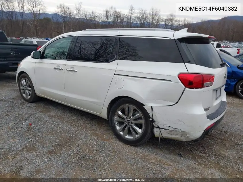 KNDME5C14F6040382 2015 Kia Sedona Sx Luxury