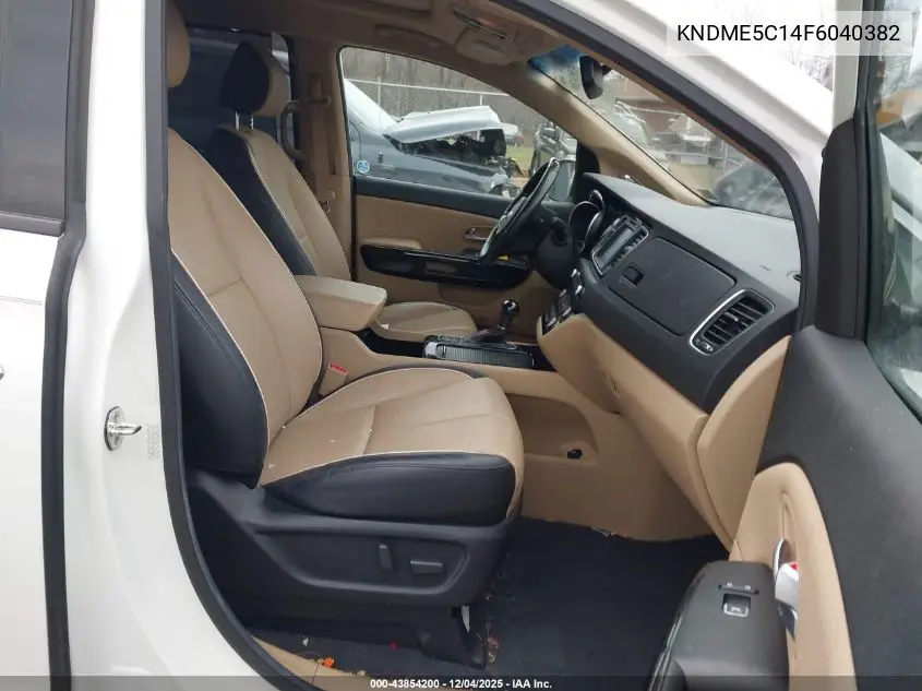 KNDME5C14F6040382 2015 Kia Sedona Sx Luxury