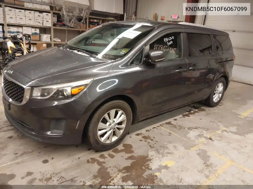 KNDMB5C10F6067099 2015 Kia Sedona Lx