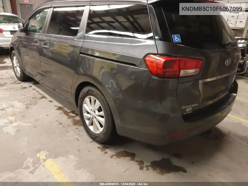 KNDMB5C10F6067099 2015 Kia Sedona Lx