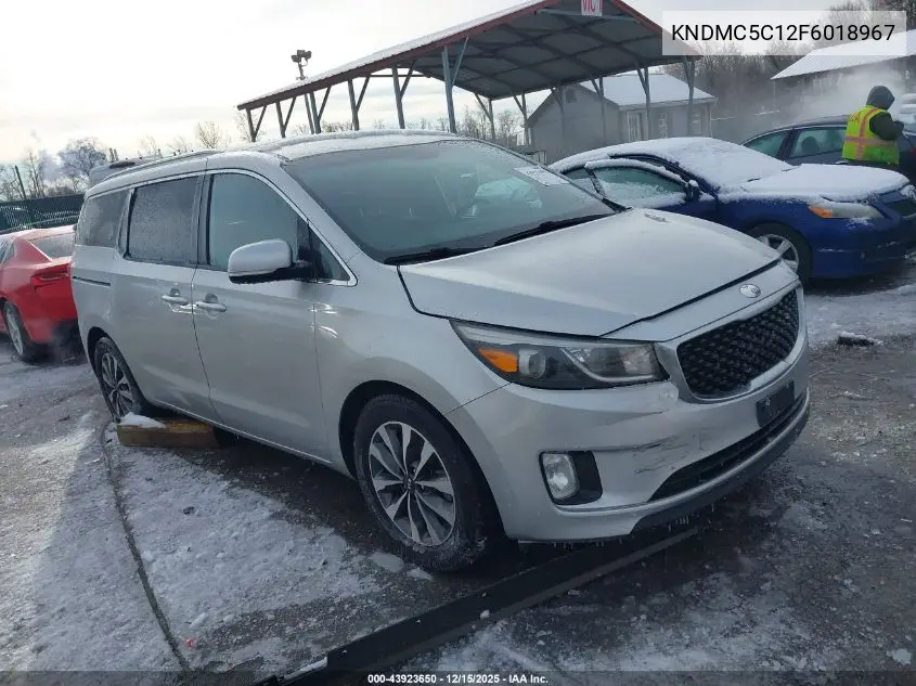 KNDMC5C12F6018967 2015 Kia Sedona Sx