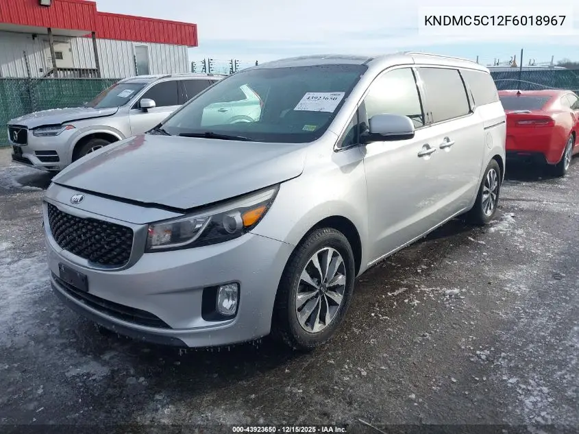 KNDMC5C12F6018967 2015 Kia Sedona Sx