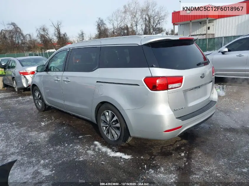 KNDMC5C12F6018967 2015 Kia Sedona Sx