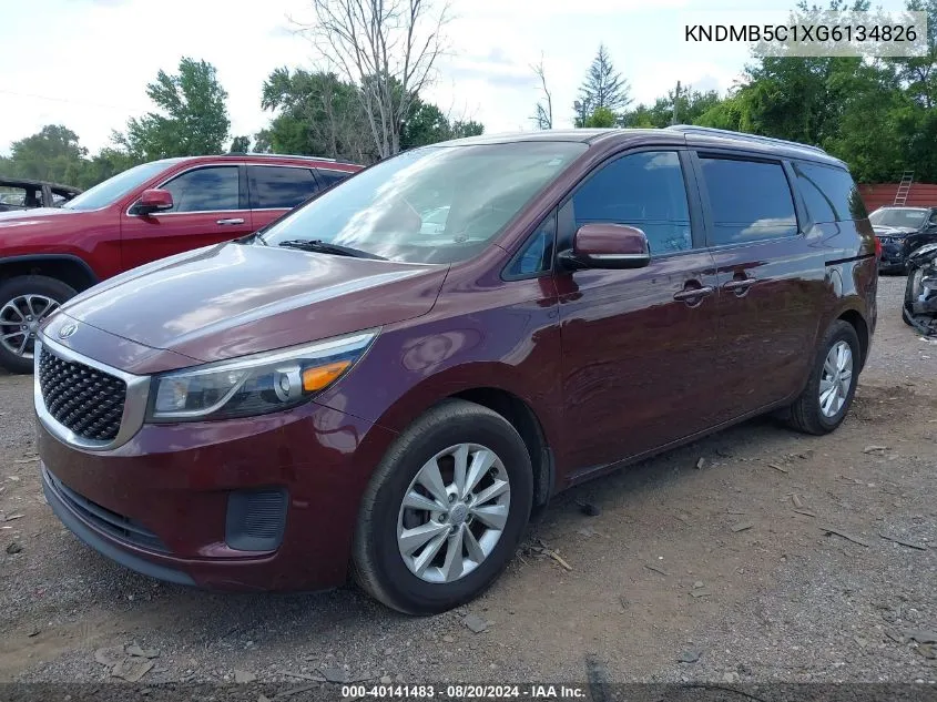 KNDMB5C1XG6134826 2016 Kia Sedona Lx