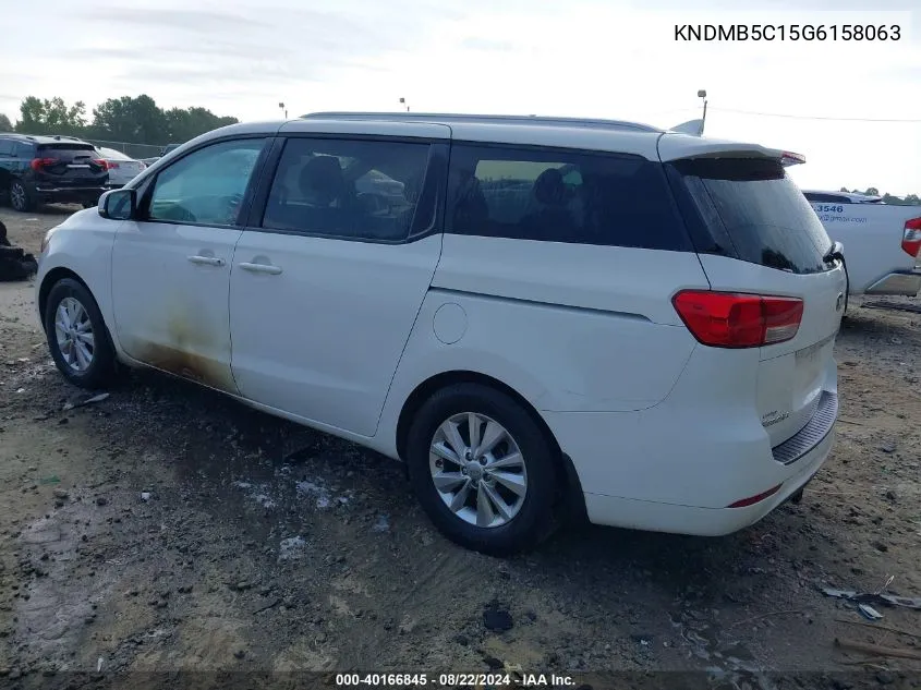 KNDMB5C15G6158063 2016 Kia Sedona Lx