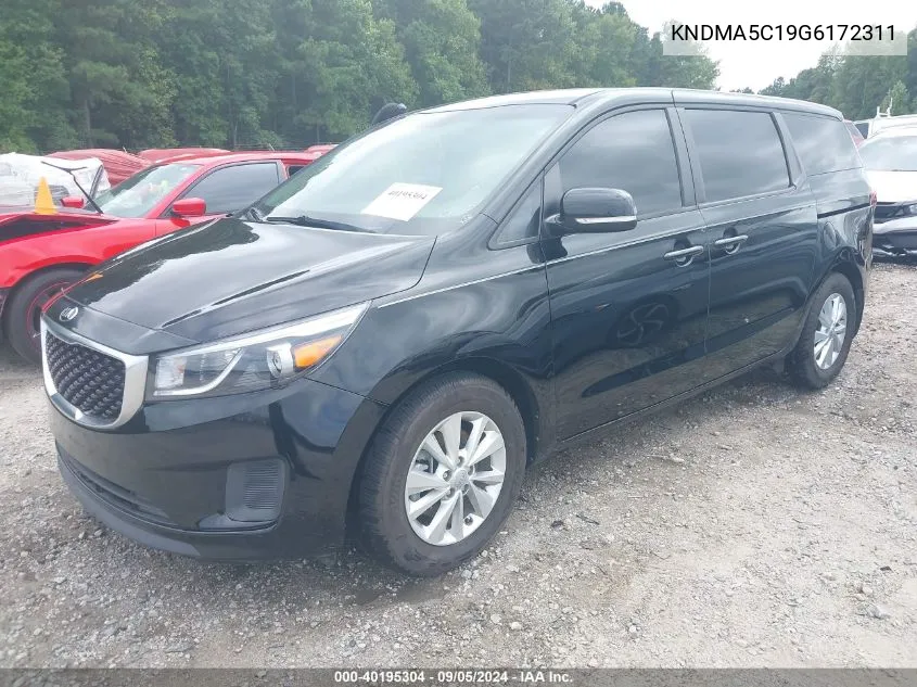 KNDMA5C19G6172311 2016 Kia Sedona L