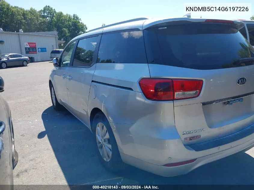 KNDMB5C14G6197226 2016 Kia Sedona Lx