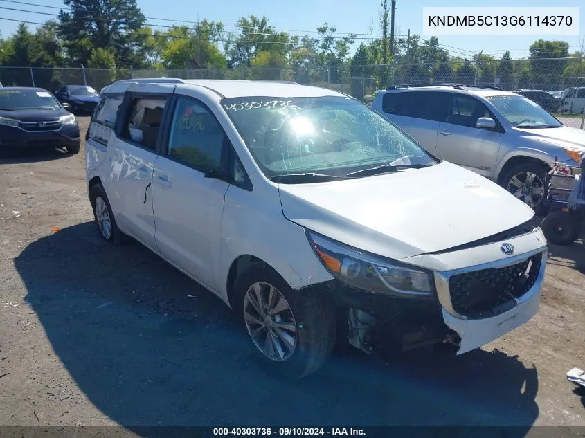 KNDMB5C13G6114370 2016 Kia Sedona Lx