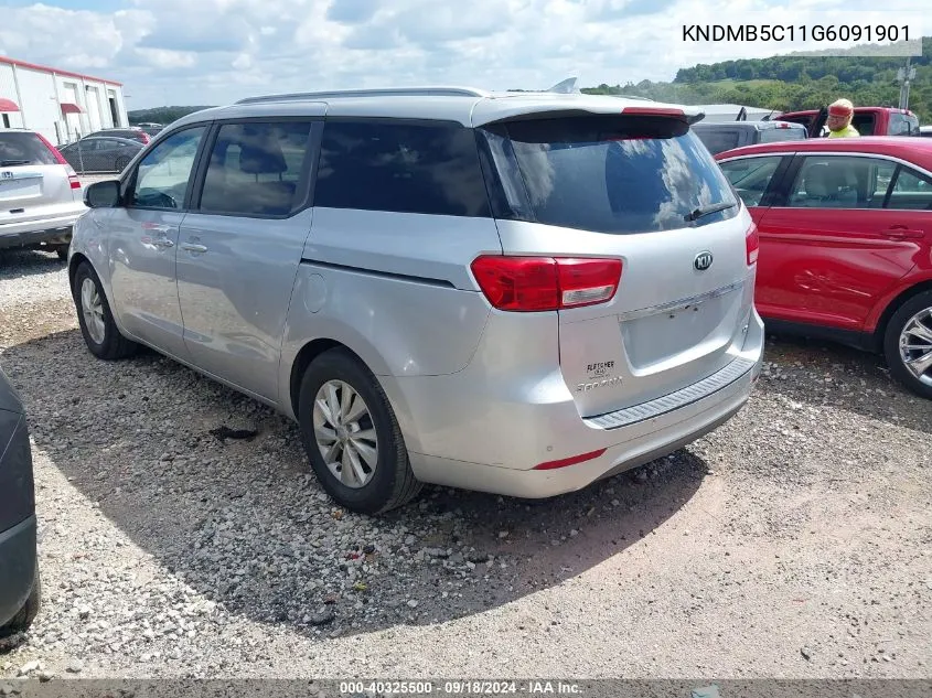 KNDMB5C11G6091901 2016 Kia Sedona Lx