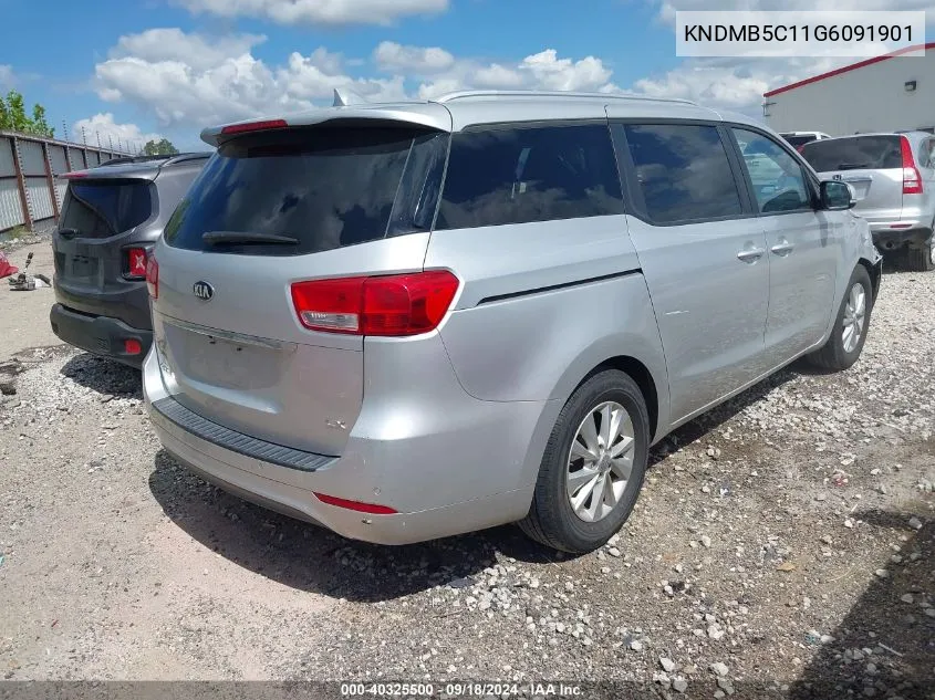 KNDMB5C11G6091901 2016 Kia Sedona Lx