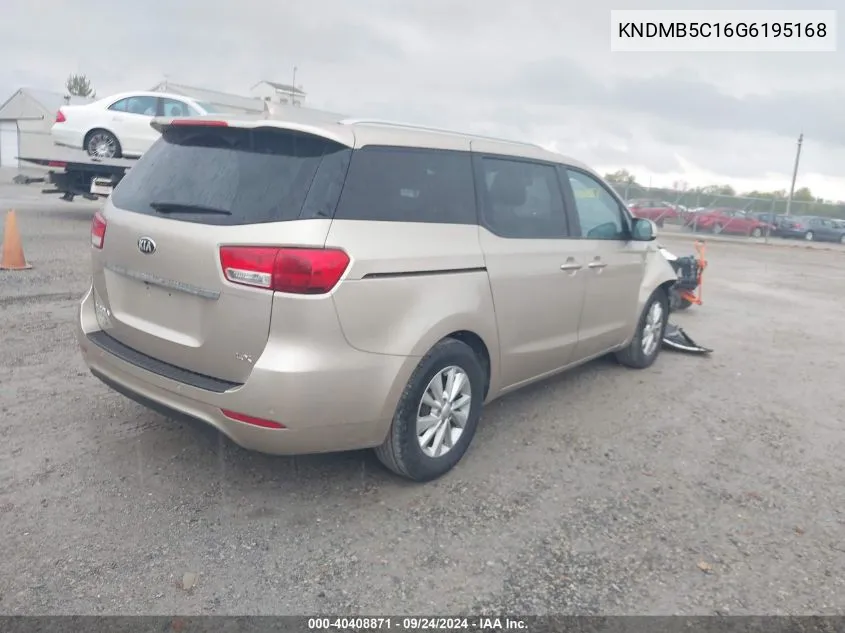 KNDMB5C16G6195168 2016 Kia Sedona Lx