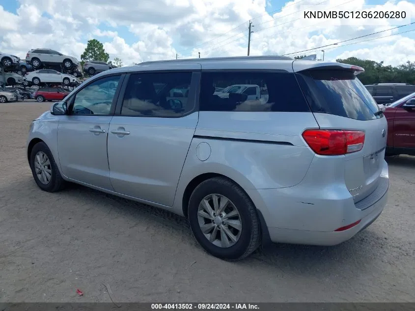 KNDMB5C12G6206280 2016 Kia Sedona Lx