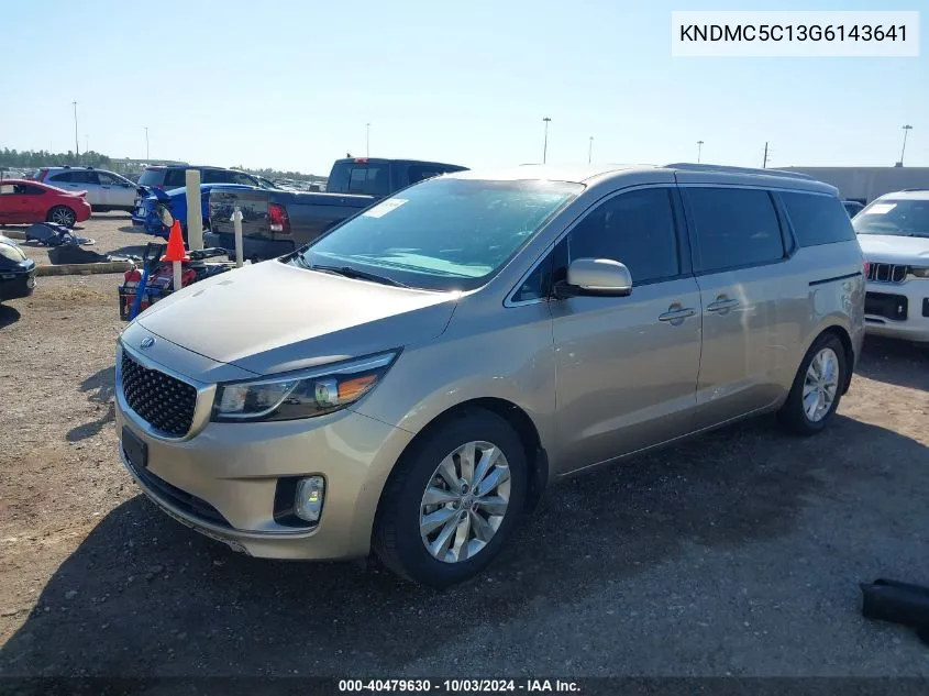 KNDMC5C13G6143641 2016 Kia Sedona Ex