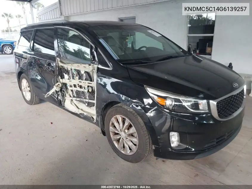 KNDMC5C14G6139257 2016 Kia Sedona Ex