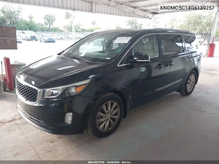 KNDMC5C14G6139257 2016 Kia Sedona Ex