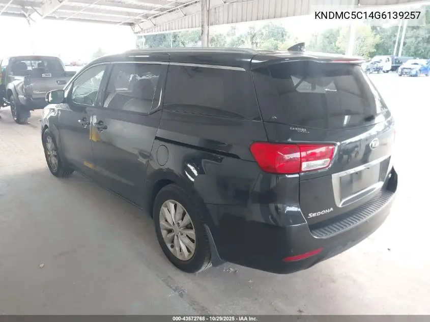 KNDMC5C14G6139257 2016 Kia Sedona Ex