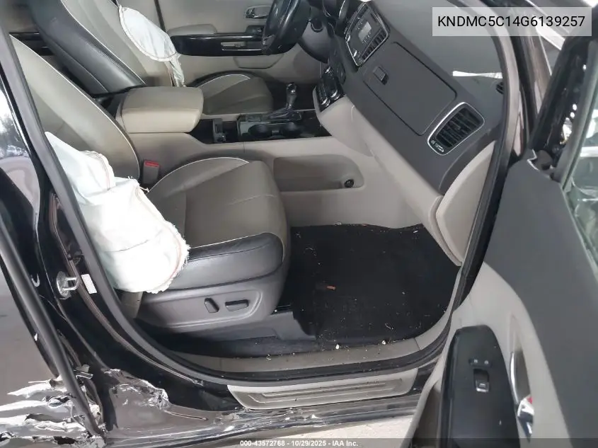 KNDMC5C14G6139257 2016 Kia Sedona Ex