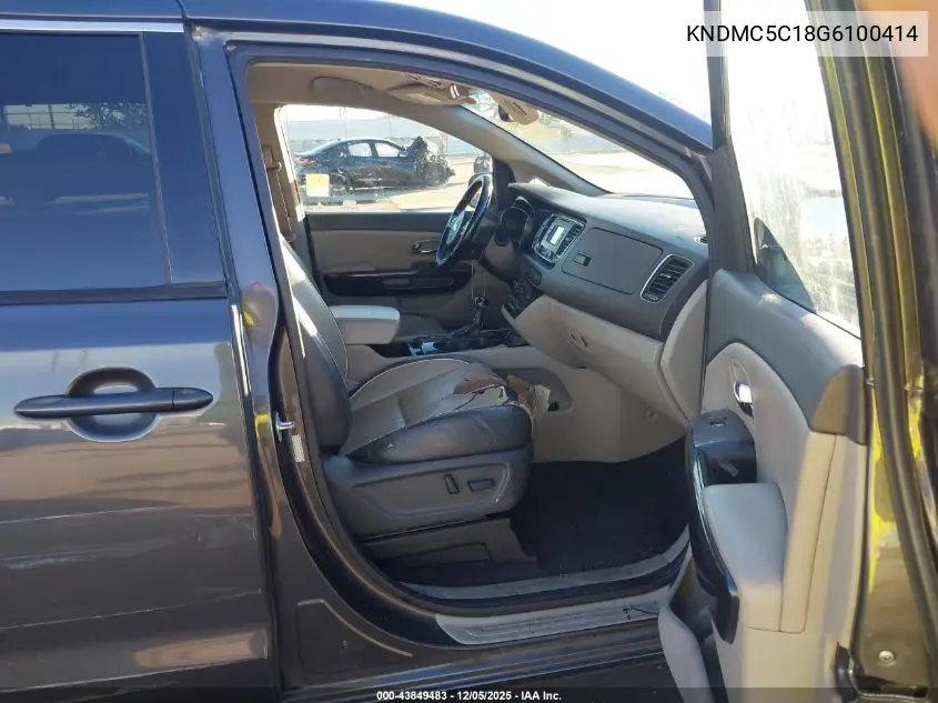 KNDMC5C18G6100414 2016 Kia Sedona Ex