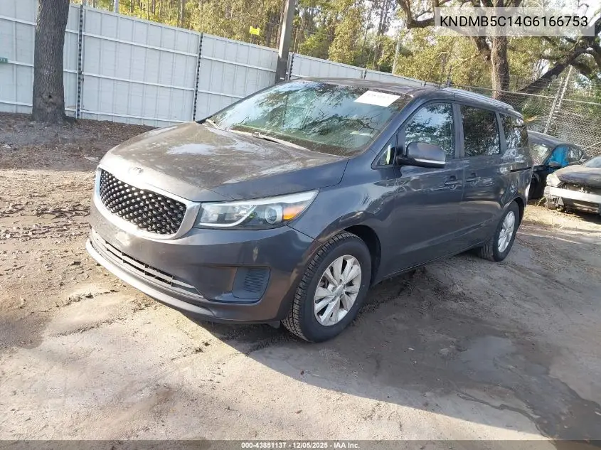 KNDMB5C14G6166753 2016 Kia Sedona Lx
