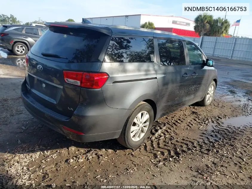 KNDMB5C14G6166753 2016 Kia Sedona Lx