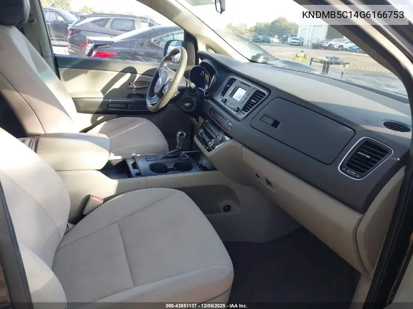 KNDMB5C14G6166753 2016 Kia Sedona Lx