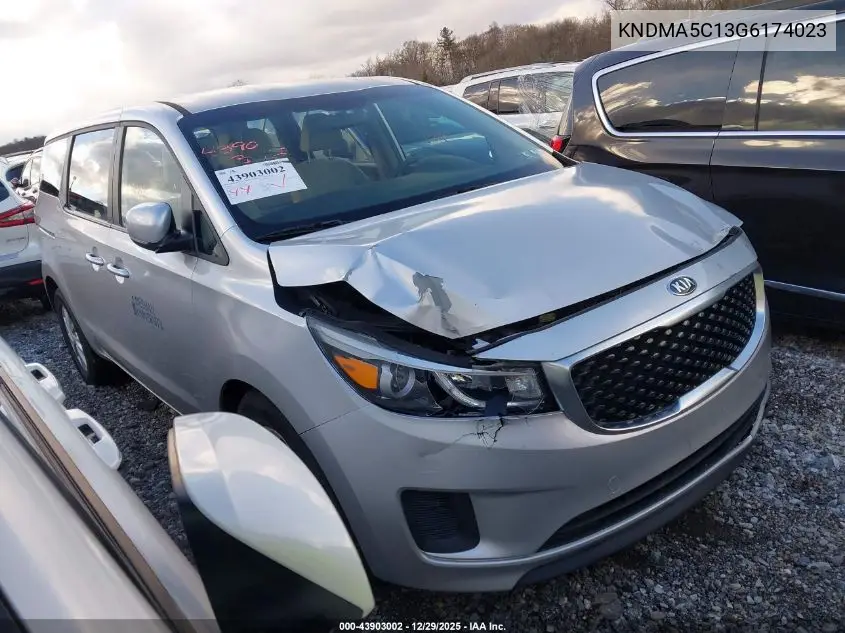 KNDMA5C13G6174023 2016 Kia Sedona L