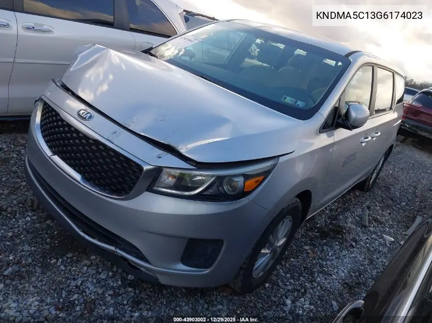 KNDMA5C13G6174023 2016 Kia Sedona L