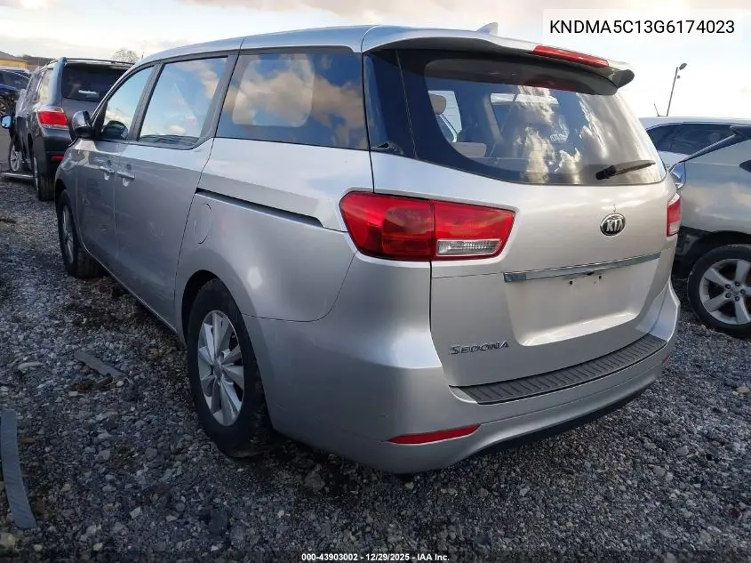 KNDMA5C13G6174023 2016 Kia Sedona L