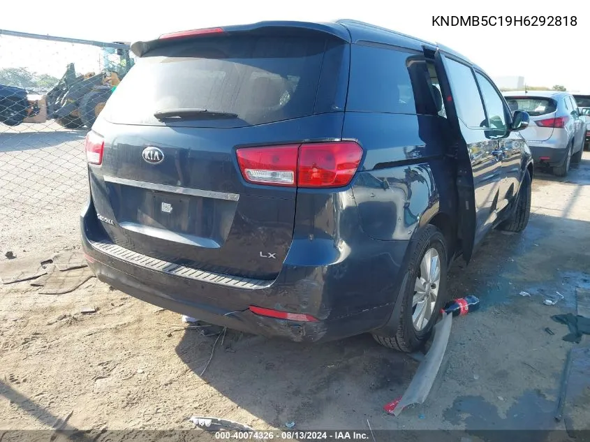 KNDMB5C19H6292818 2017 Kia Sedona Lx