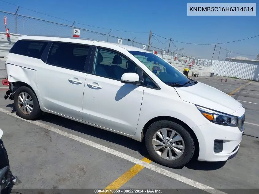 KNDMB5C16H6314614 2017 Kia Sedona Lx