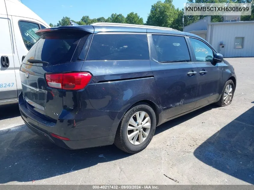 KNDMB5C1XH6308699 2017 Kia Sedona Lx