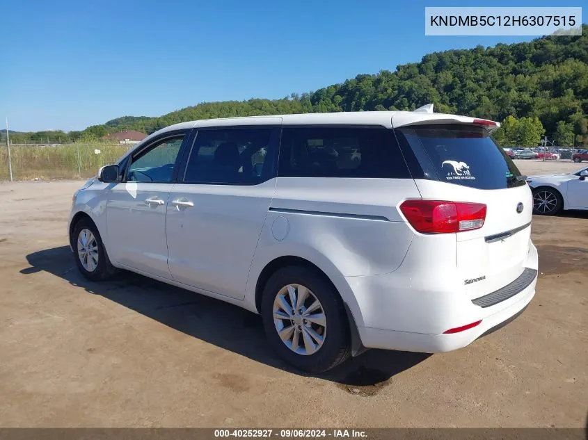 KNDMB5C12H6307515 2017 Kia Sedona Lx