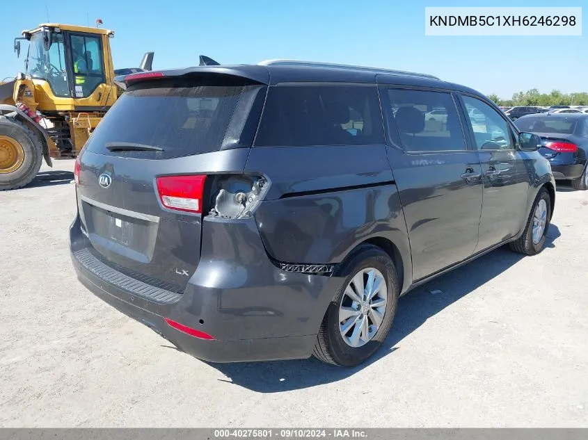 KNDMB5C1XH6246298 2017 Kia Sedona Lx