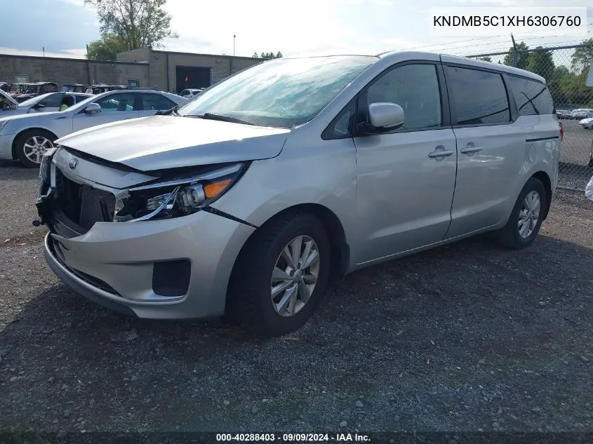 KNDMB5C1XH6306760 2017 Kia Sedona Lx