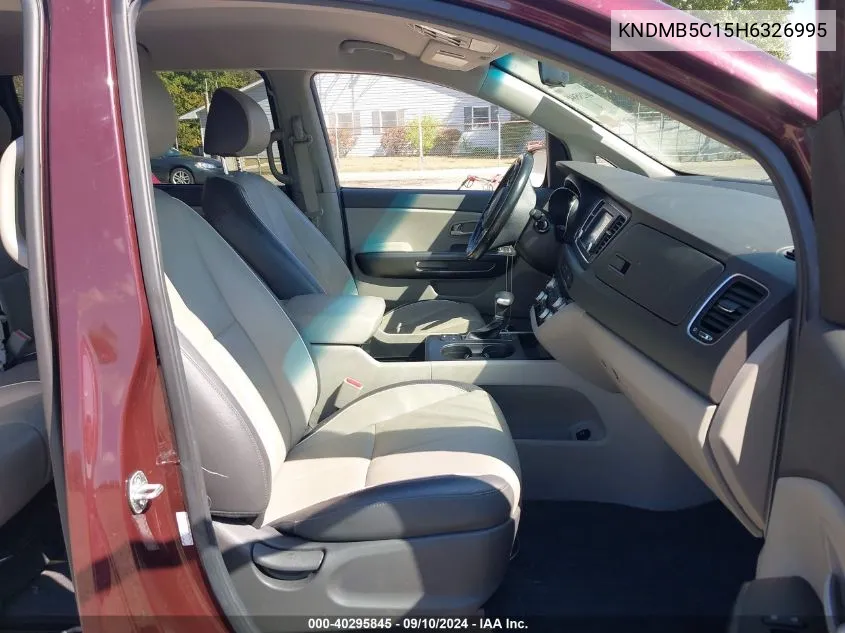 KNDMB5C15H6326995 2017 Kia Sedona Lx