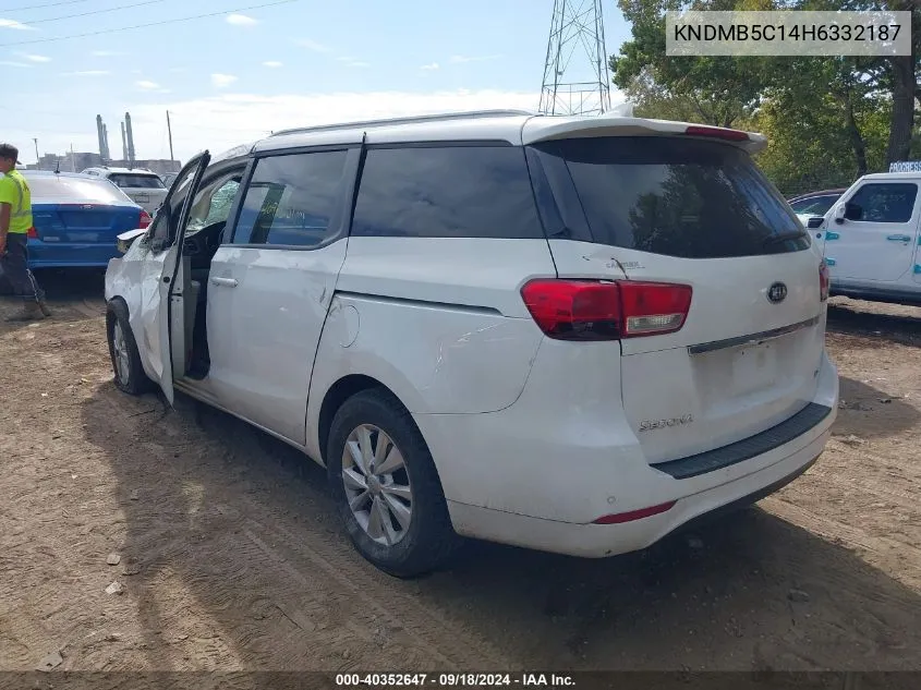 KNDMB5C14H6332187 2017 Kia Sedona Lx