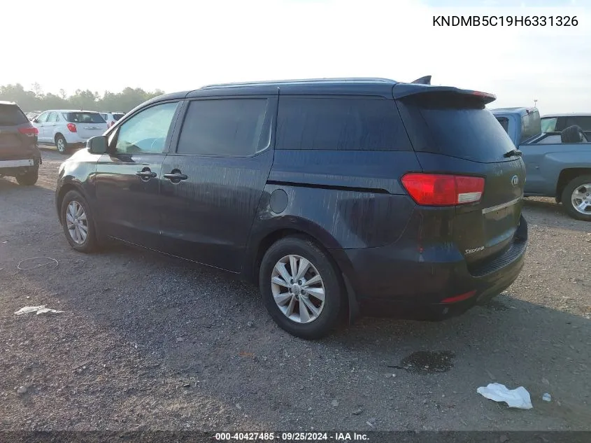 KNDMB5C19H6331326 2017 Kia Sedona Lx