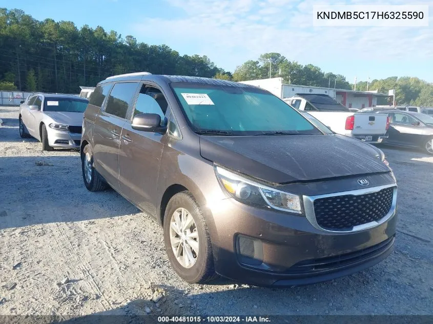 KNDMB5C17H6325590 2017 Kia Sedona Lx