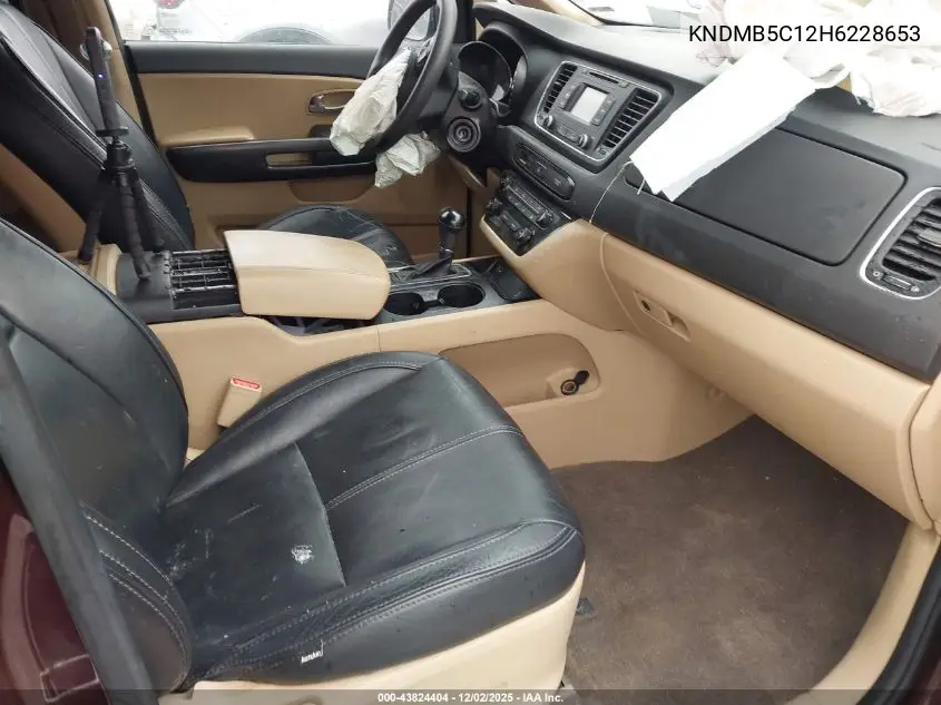 KNDMB5C12H6228653 2017 Kia Sedona Lx